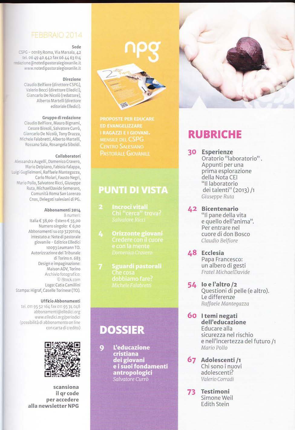 Indice NPG Febbraio 2014